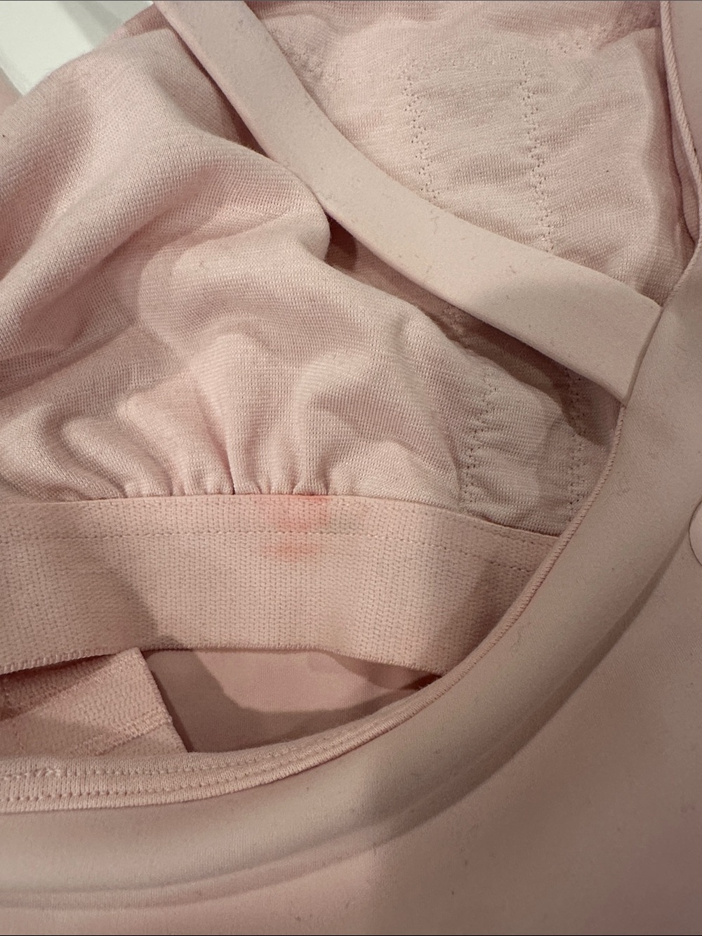 Lululemon asymmetrical tennis sports bra size 8, blush pink, great condition! - Picture 5 of 8